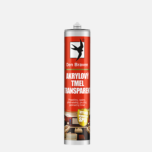 Akrylový tmel transparent, kartuše 310 ml, transparentní