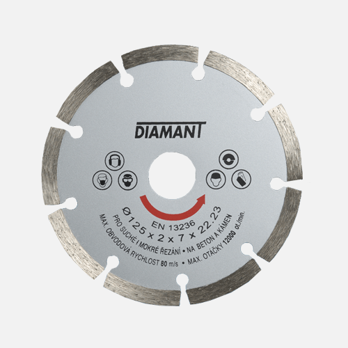 Diamantový kotouč segmentový STANDARD, 180 mm