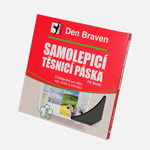 Samolepicí těsnicí páska do oken a dveří, 9 mm x 2 mm x 20 m, bílá