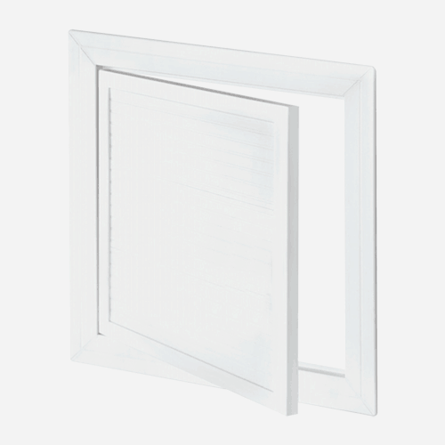Revizní dvířka PVC, 600 mm x 600 mm, otočný zámek, bílá