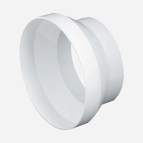 Redukce kulatých kanálů, průměr 125 mm - 120 mm, plastová