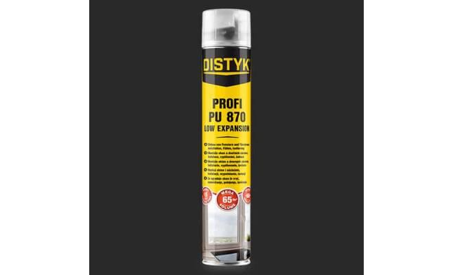 Pistolová pěna PROFI 870 ml DISTYK EU CZ-SK-DE-PL-SI