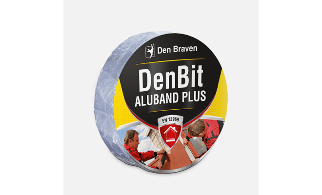 Střešní bitumenový pás DenBit Aluband PLUS, 50 mm x 10 m, hliníkový