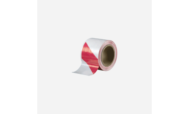 Bariérová páska, 70 mm x 500 m, červenobílá
