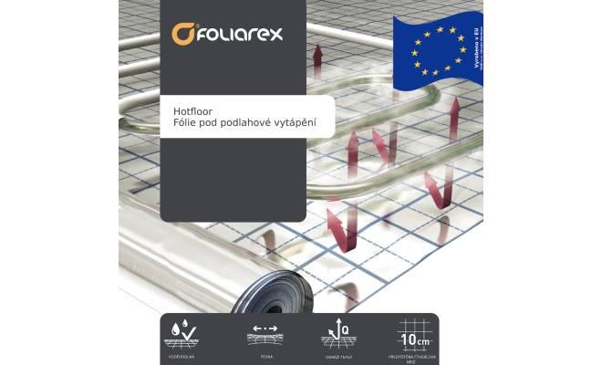 Hot floor - reflexní fólie pod podlahové vytápění    1 x 50 m (50 m2)