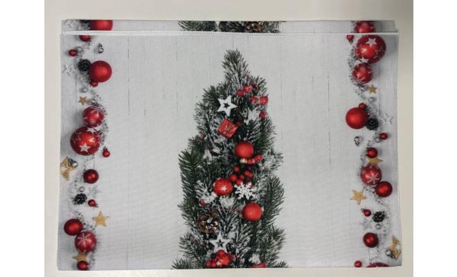 Ubrus vánoční, běhoun 120x40 cm vzor 05 světlý s jehličím
