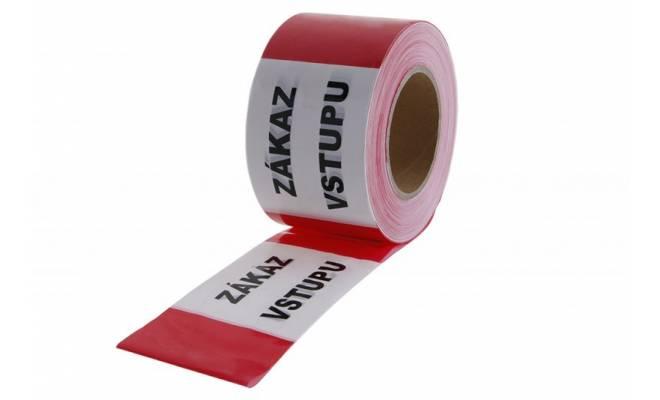 Páska varovací 80mmx250m ZÁKAZ VSTUPU